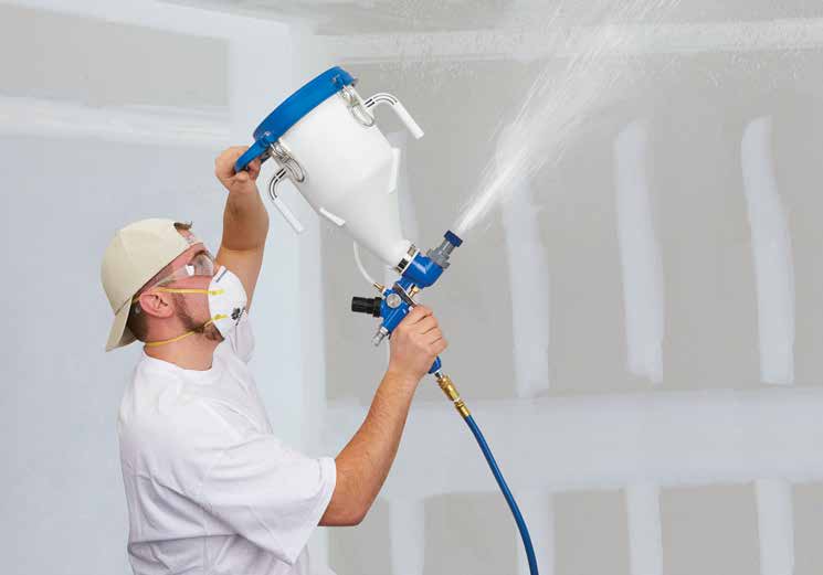 How to Spray New Drywall Texture in a Renovation / Remodel
